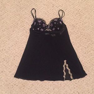 JCP Delicates Black gown - Size XL  ***NWT***